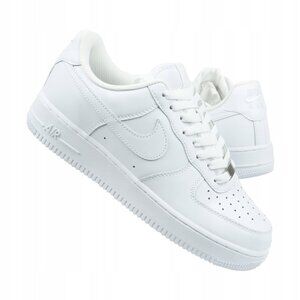 SUPER CLEAN NIKE AIR FORCE 1 '07 WHITE SNEAKERS SHOES SIZE 9.5